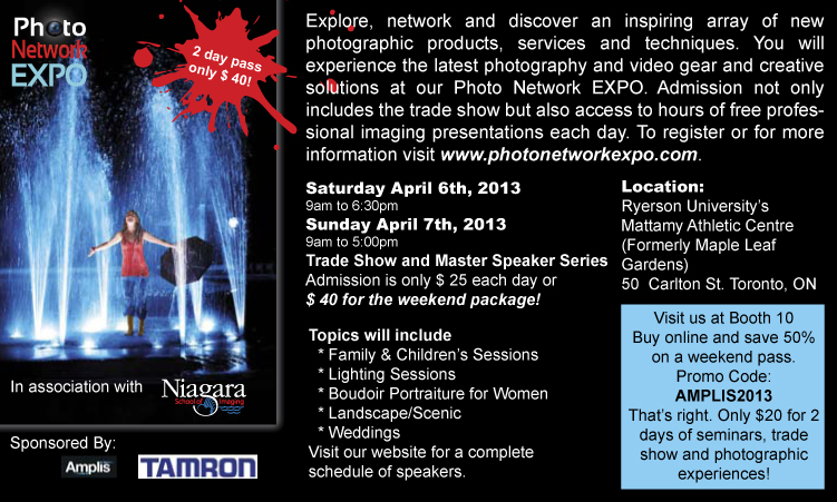 Photo Network Expo April 6 & 7 2013